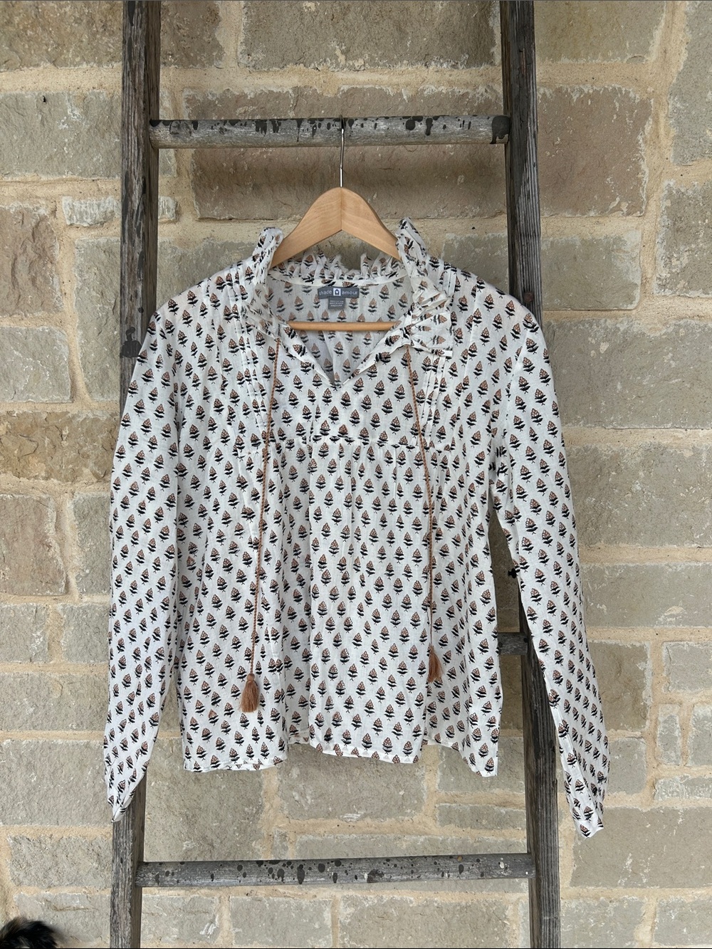 Shade Amour Block Print Top